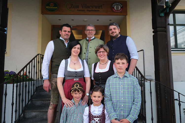 Gastgeber des Vilserwirts Familie Obermaier und Schmidthals